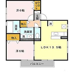 間取図画像 2LDK
