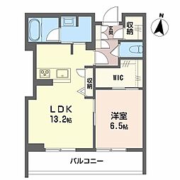 JR東北新幹線 郡山駅 徒歩19分の賃貸マンション 1階1LDKの間取り