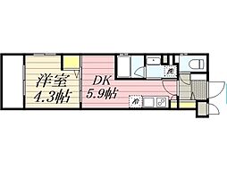 ＨＦ東武練馬レジデンス 0305 3階1DKの間取り