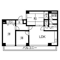 つつじが丘テラス 4階3LDKの間取り