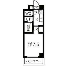 Lieben Villa(リーベンヴィラ)FR1か月&初回保証料無料&火災保 2階1Kの間取り