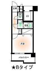 ベルトピア坂出II 6階ワンルームの間取り