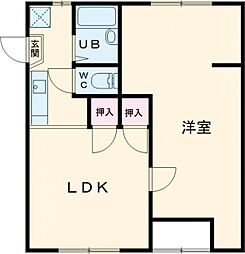 間取図画像 1LDK