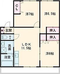 ジョイハウス 3LDKの間取図画像