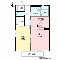 カサ　ディ　モカ 1階1LDKの間取り