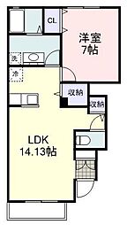 間取図画像 1LDK