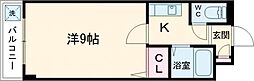 Osaka Metro御堂筋線 なかもず駅 徒歩3分の賃貸マンション 4階1Kの間取り