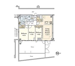 間取図画像 3LDK