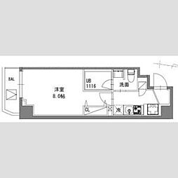 S-RESIDENCE東陽町feliz 8階1Kの間取り