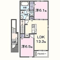 間取図画像 2LDK