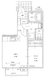 コンシェルジュライフA 1階1SKの間取り
