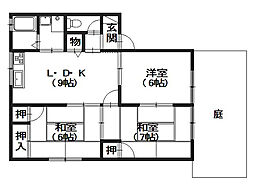 ファミールＮＩＳＨＩＫＡＷＡ 1階3LDKの間取り