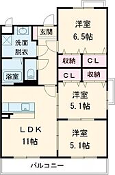 間取図画像 3LDK