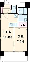 Ｙ.ＳＥＮレジデンス神園 2階1LDKの間取り