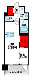 プレジデンス ざ 三萩野 1LDKの間取図画像
