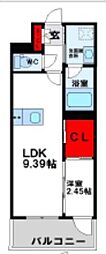 プレジデンス ざ 三萩野 1LDKの間取図画像