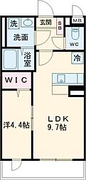 Ｌａ・ｍａｉｓｏｎ高崎 402 1階1LDKの間取り