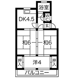 間取図画像 3DK