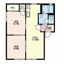 間取図画像 2LDK