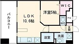熊本市電B系統 西辛島町駅 徒歩2分の賃貸マンション 3階1LDKの間取り