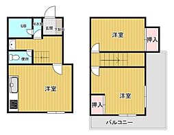 ニスクハイム 1階2LDKの間取り