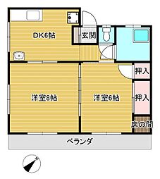 間取図画像 2DK
