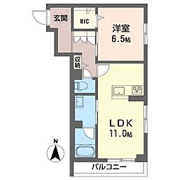 東武伊勢崎線 太田駅 徒歩25分の賃貸アパート 1階1LDKの間取り