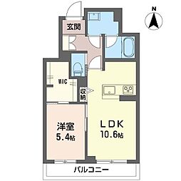東武伊勢崎線 太田駅 徒歩25分の賃貸アパート 1階1LDKの間取り