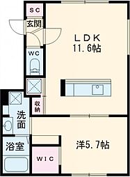 間取図画像 1LDK