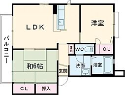 間取図画像 2LDK