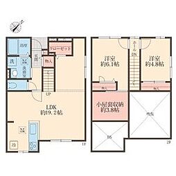 カーサクラーノ 1階2SLKの間取り