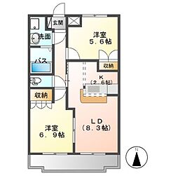 間取図画像 2LDK