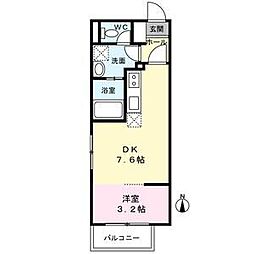 (仮称)長町6丁目新築マンション 1階1DKの間取り