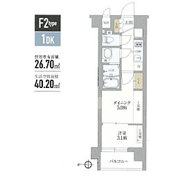 JR東海道・山陽本線 西大路駅 徒歩6分の賃貸マンション 1階1DKの間取り