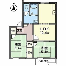 間取図画像 2LDK