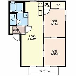 間取図画像 2LDK