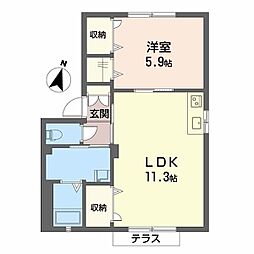 間取図画像 1LDK