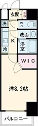 S-RESIDENCE四日市市堀木amante(アマンテ) 1Kの間取図画像