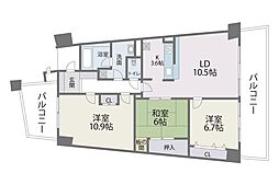 間取図画像 3LDK