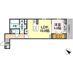 (仮称)D-ROOM南篠崎町 301 3階1LDKの間取り