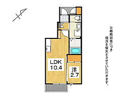 JR東北本線 郡山駅 バス15分 朝日2丁目バス下車 徒歩8分の賃貸アパート 1階1LDKの間取り