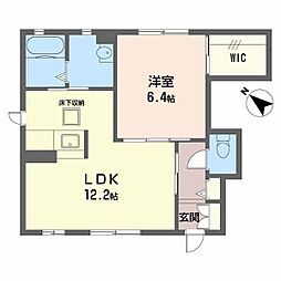 ヴィラ光井　Ｂ棟 1階1LDKの間取り