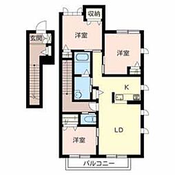 間取図画像 3LDK