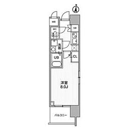 LaDouceur本郷 601 6階1Kの間取り