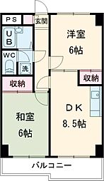 間取図画像 2DK