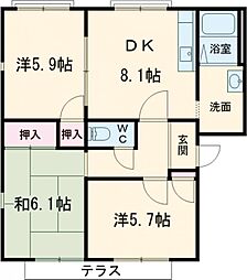 間取図画像 3DK