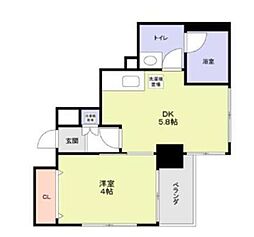 多加はしBLD. 702 7階1DKの間取り