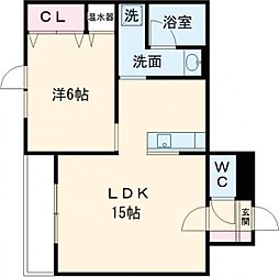 間取図画像 1LDK