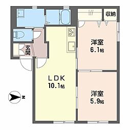 間取図画像 2LDK