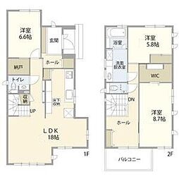春日井市 1階3LDKの間取り